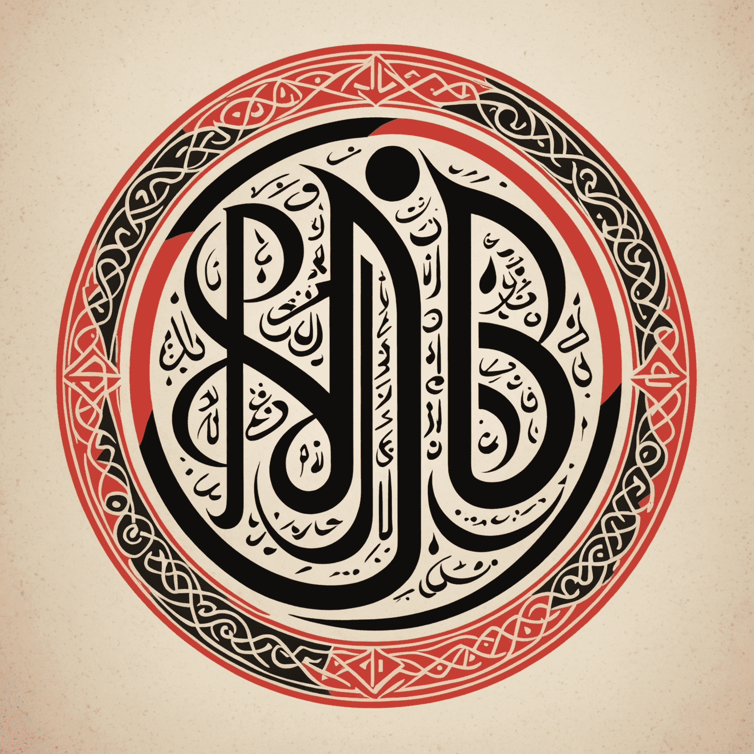 Shahid MBC Logo featuring stylized Arabic calligraphy in red and black