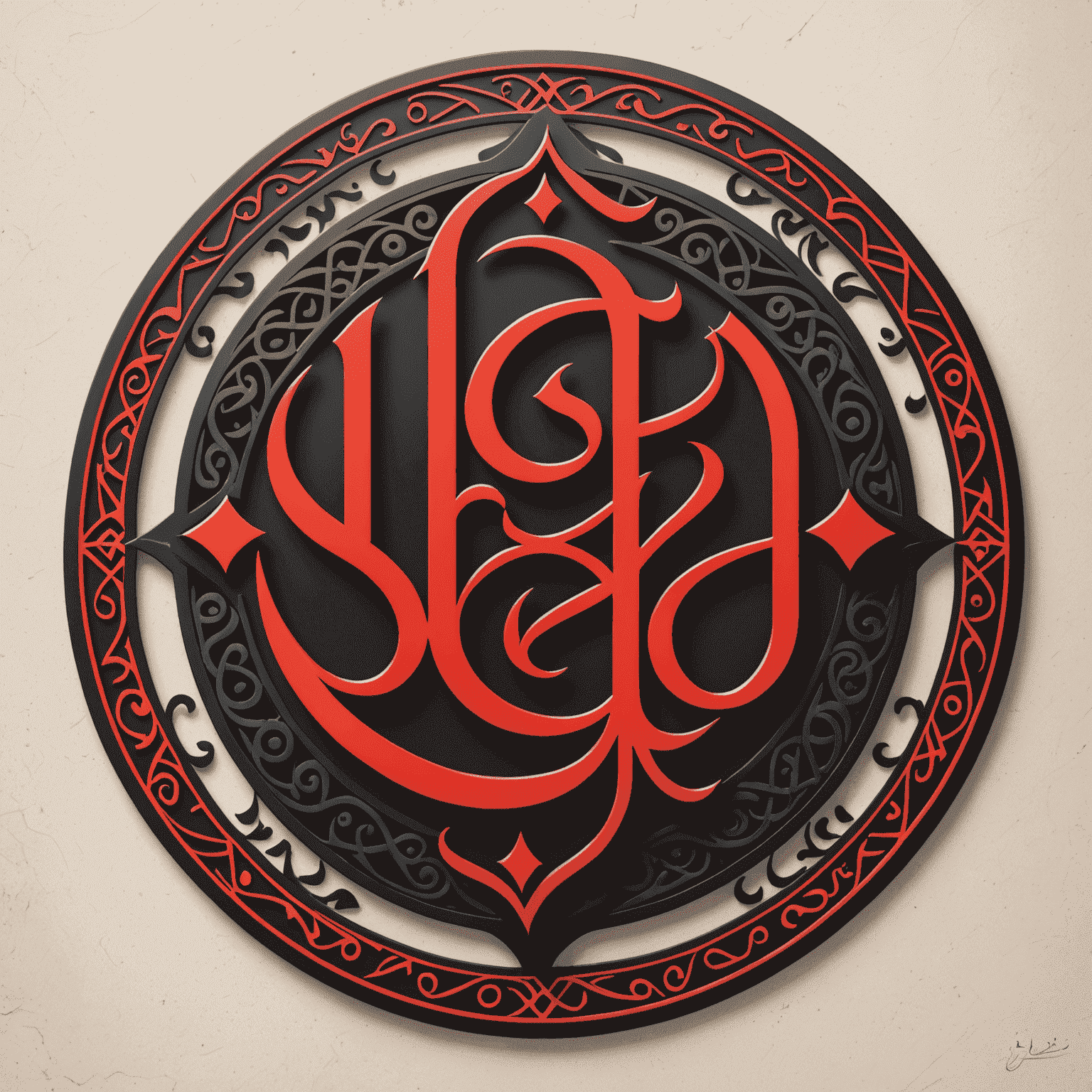Shahid MBC Logo featuring stylized Arabic calligraphy in red and black