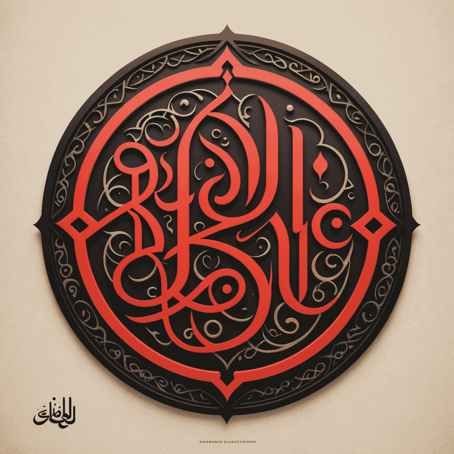 Shahid MBC Logo featuring stylized Arabic calligraphy in red and black