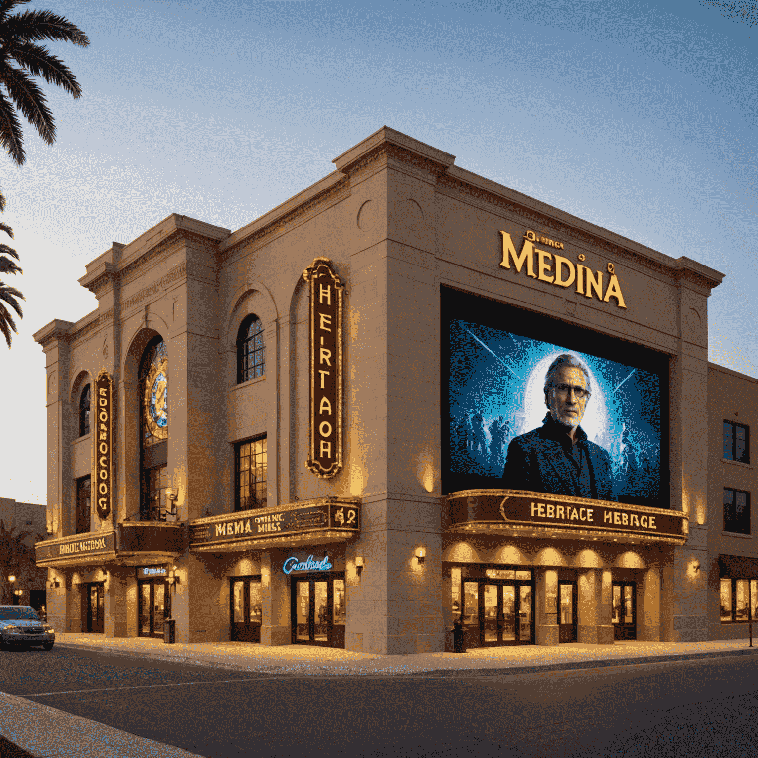 Medina Heritage Cinemas blending traditional architecture with modern cinema technology